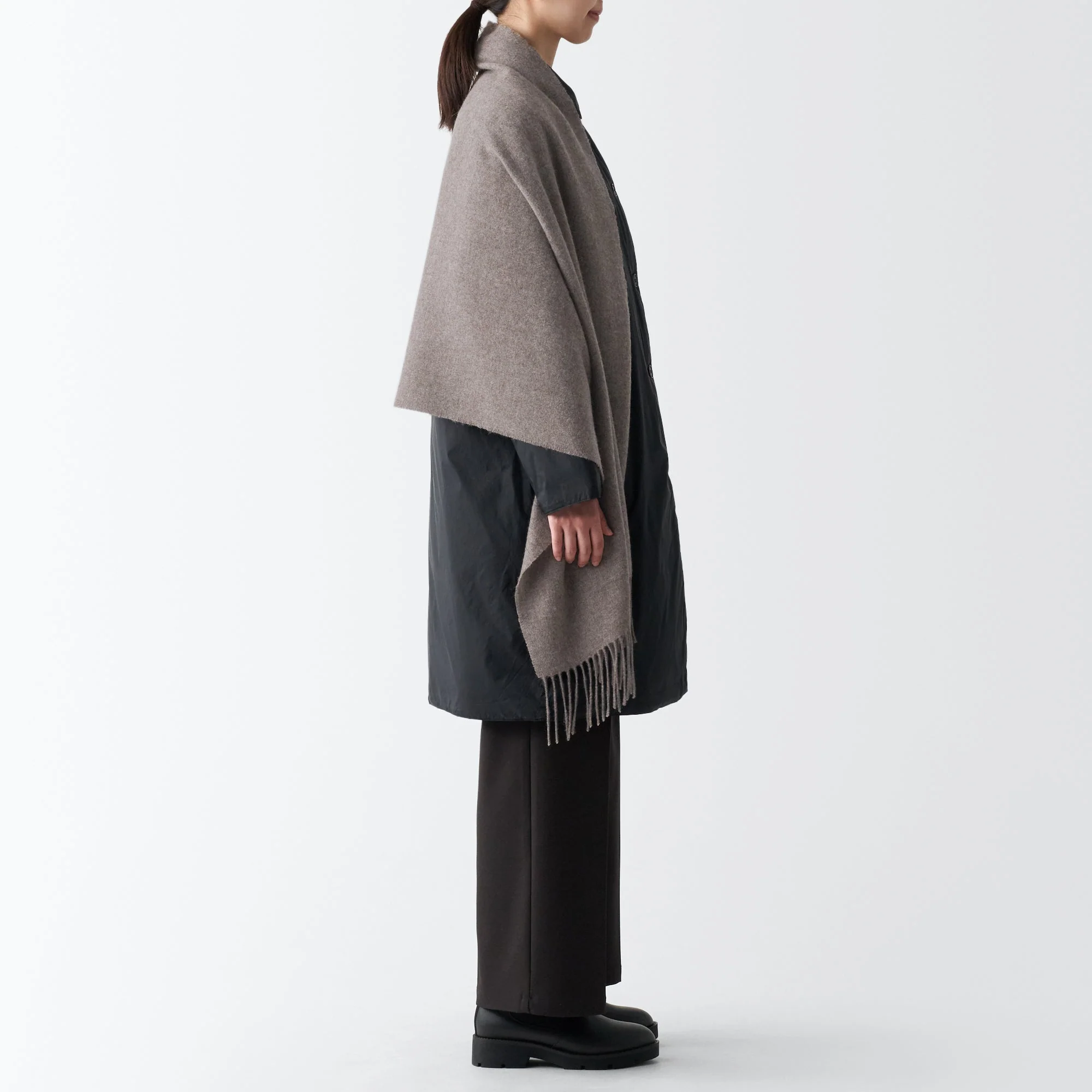 Wool 2-way Large Stole - Image 33