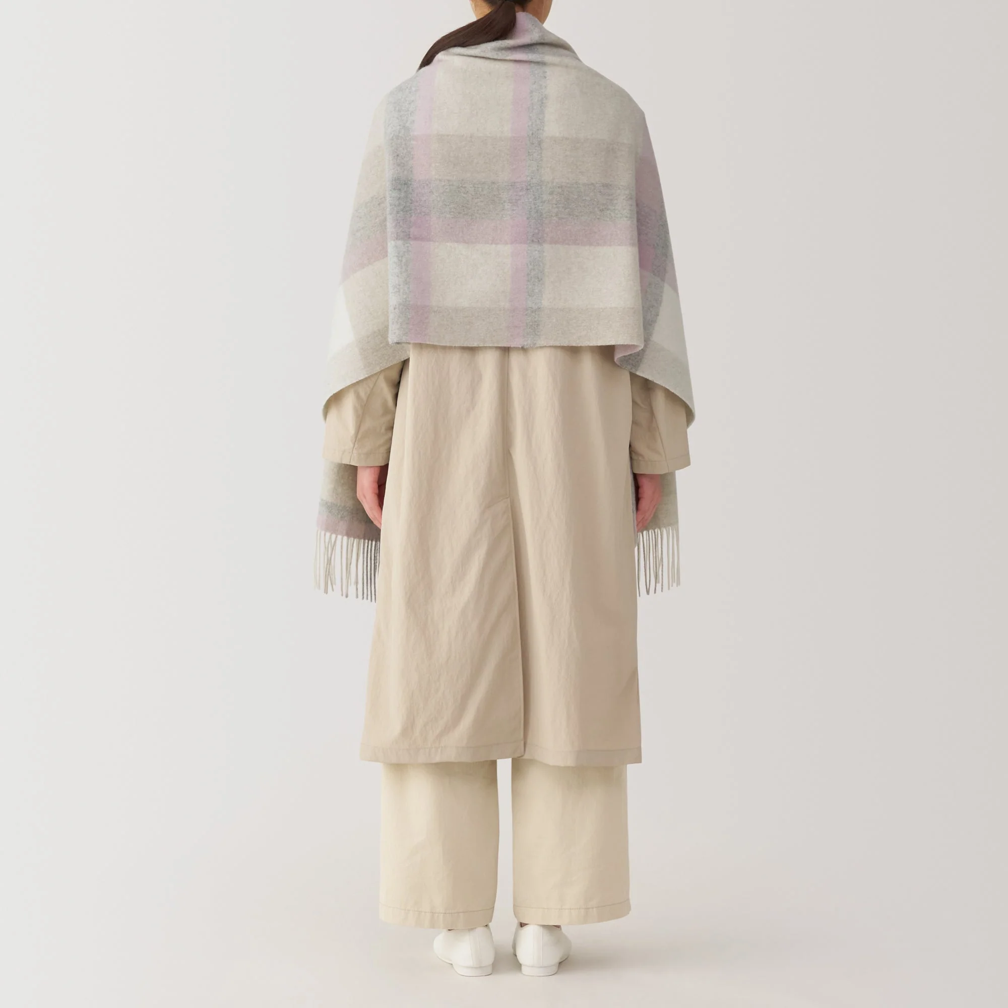 Wool Blanket Patterned Stole - Image 16