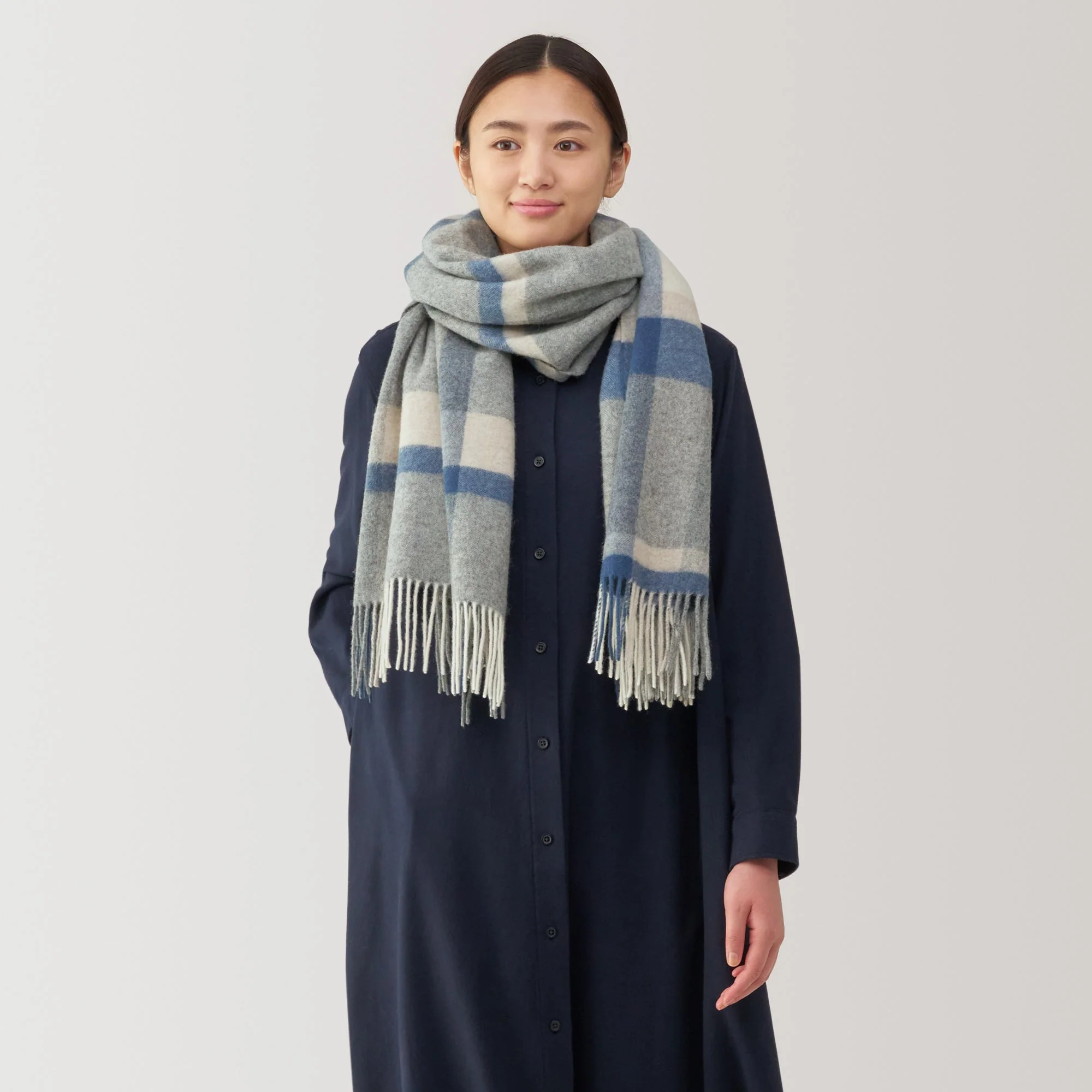 Wool Blanket Patterned Stole - Image 21