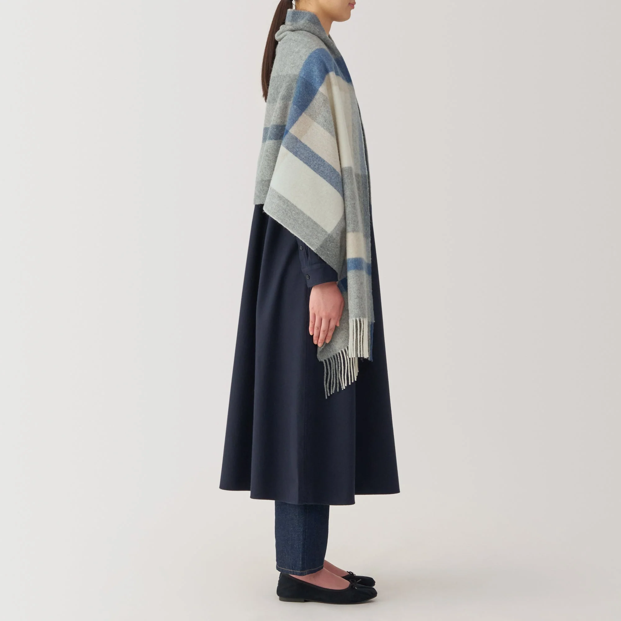 Wool Blanket Patterned Stole - Image 24