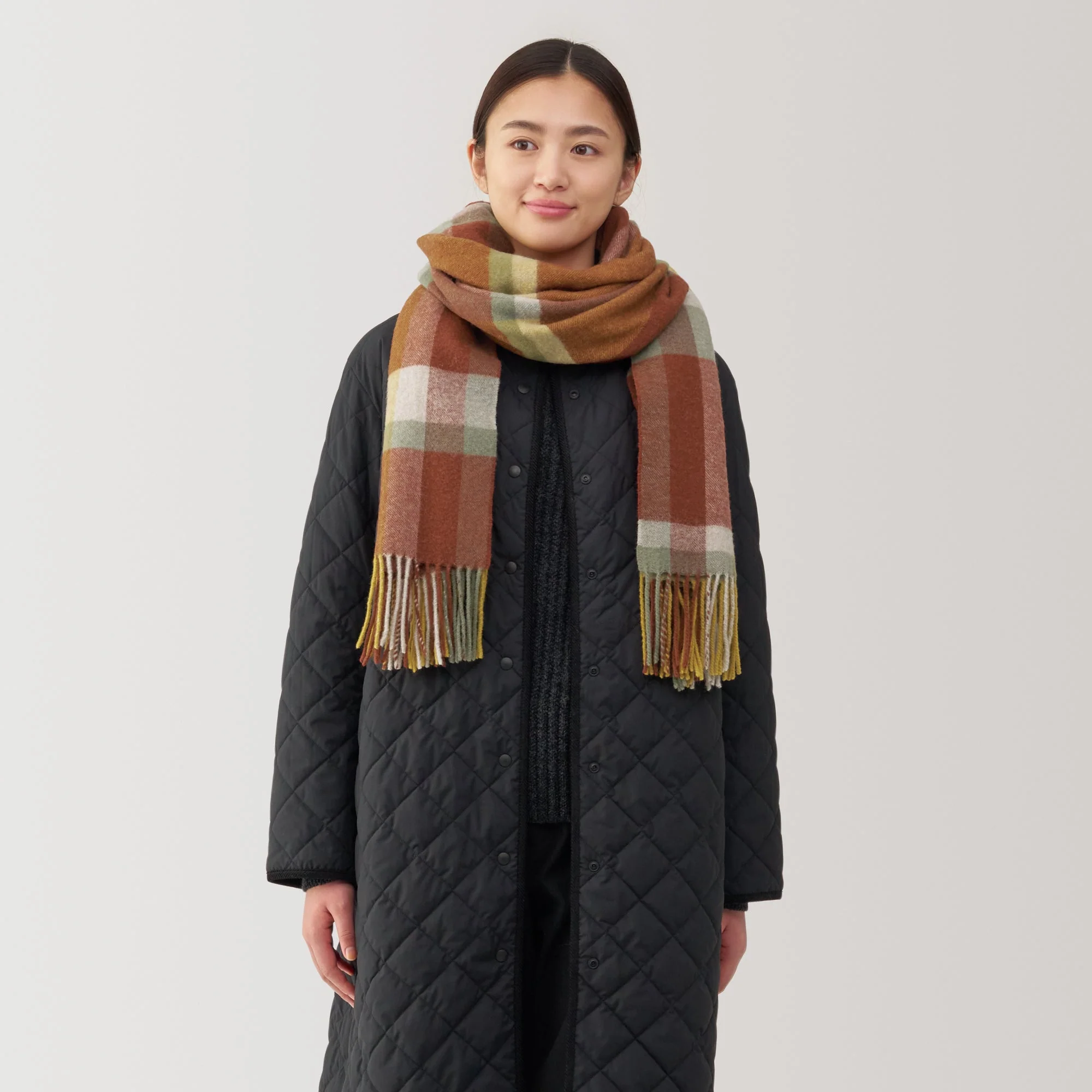 Wool Blanket Patterned Stole - Image 3