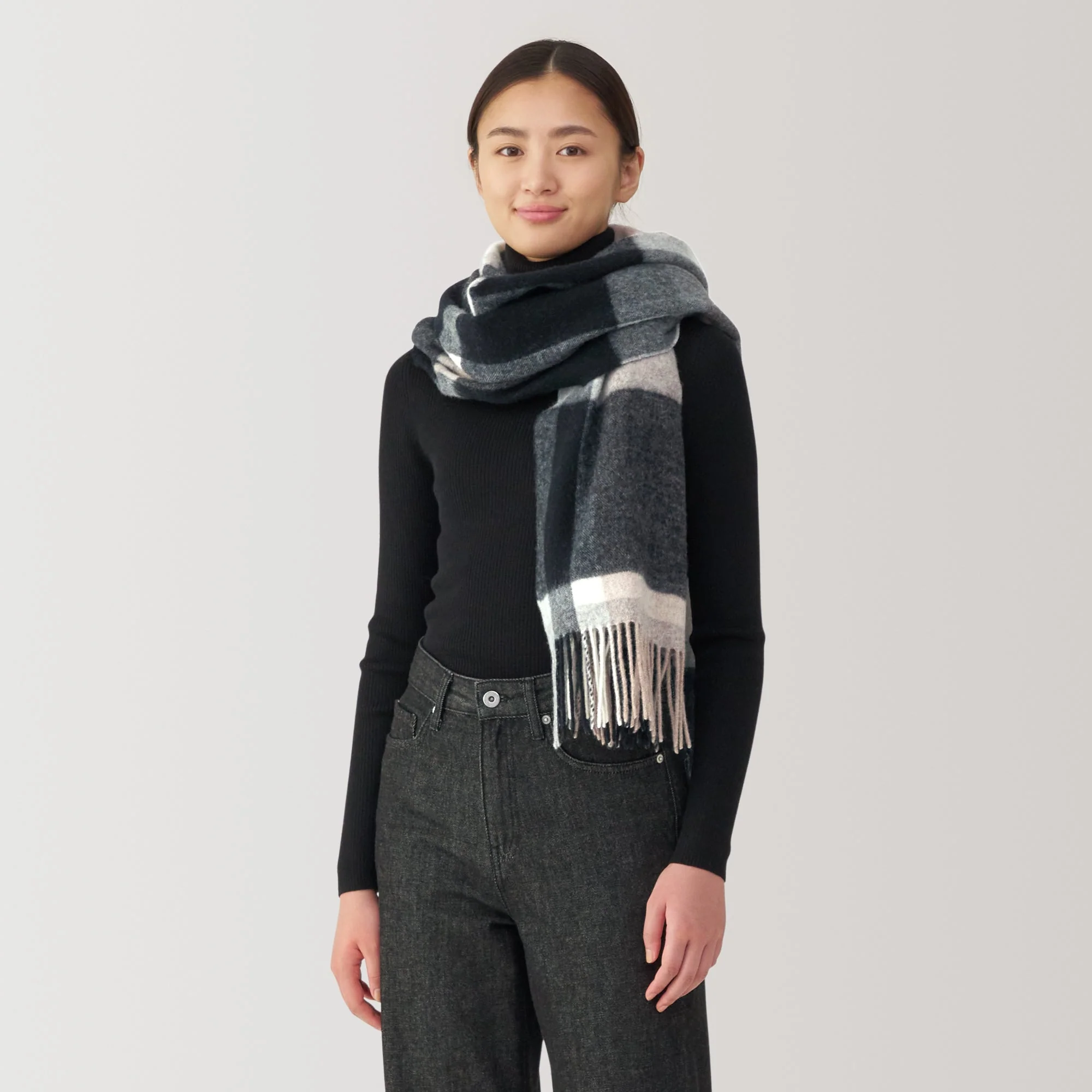 Wool Blanket Patterned Stole - Image 30