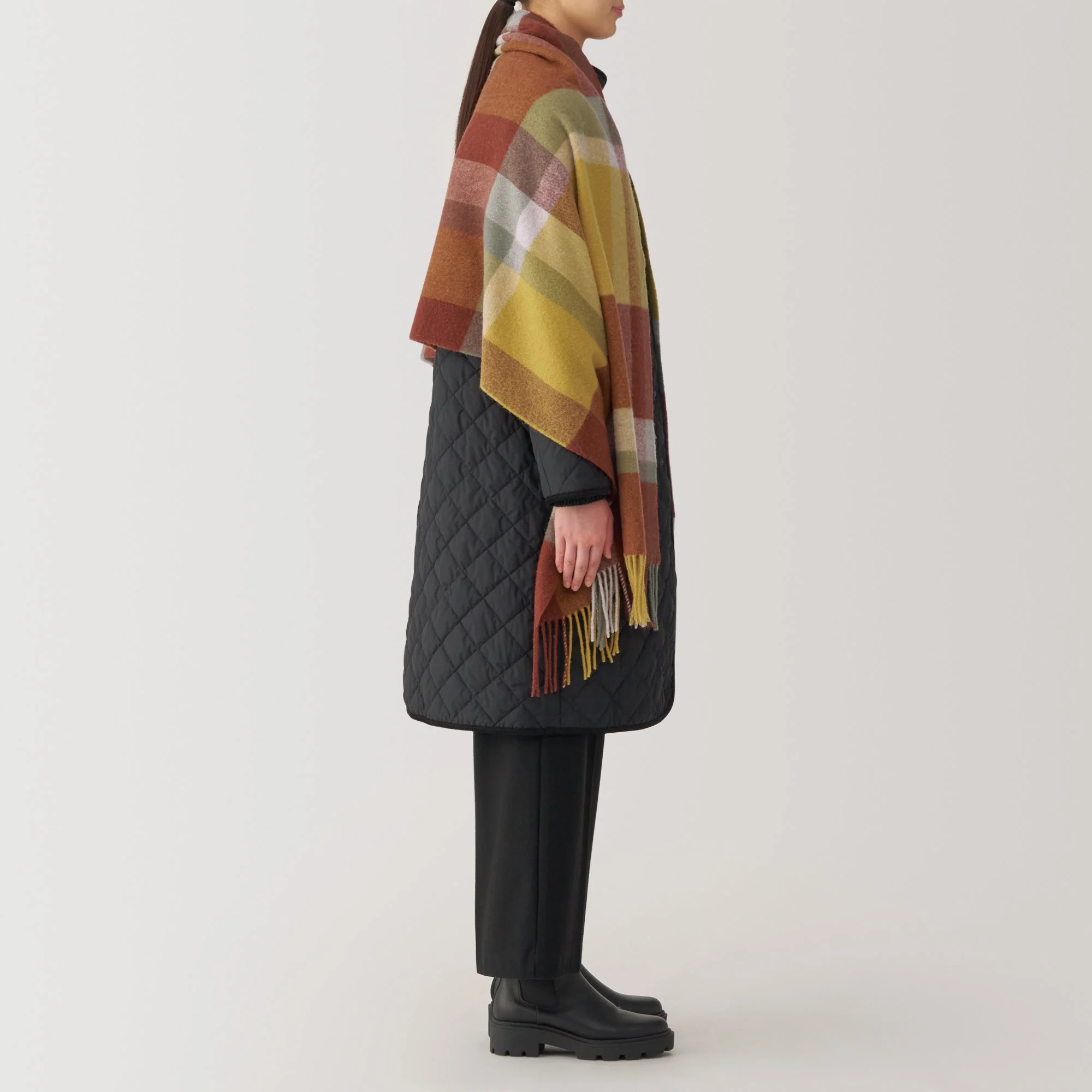 Wool Blanket Patterned Stole - Image 6