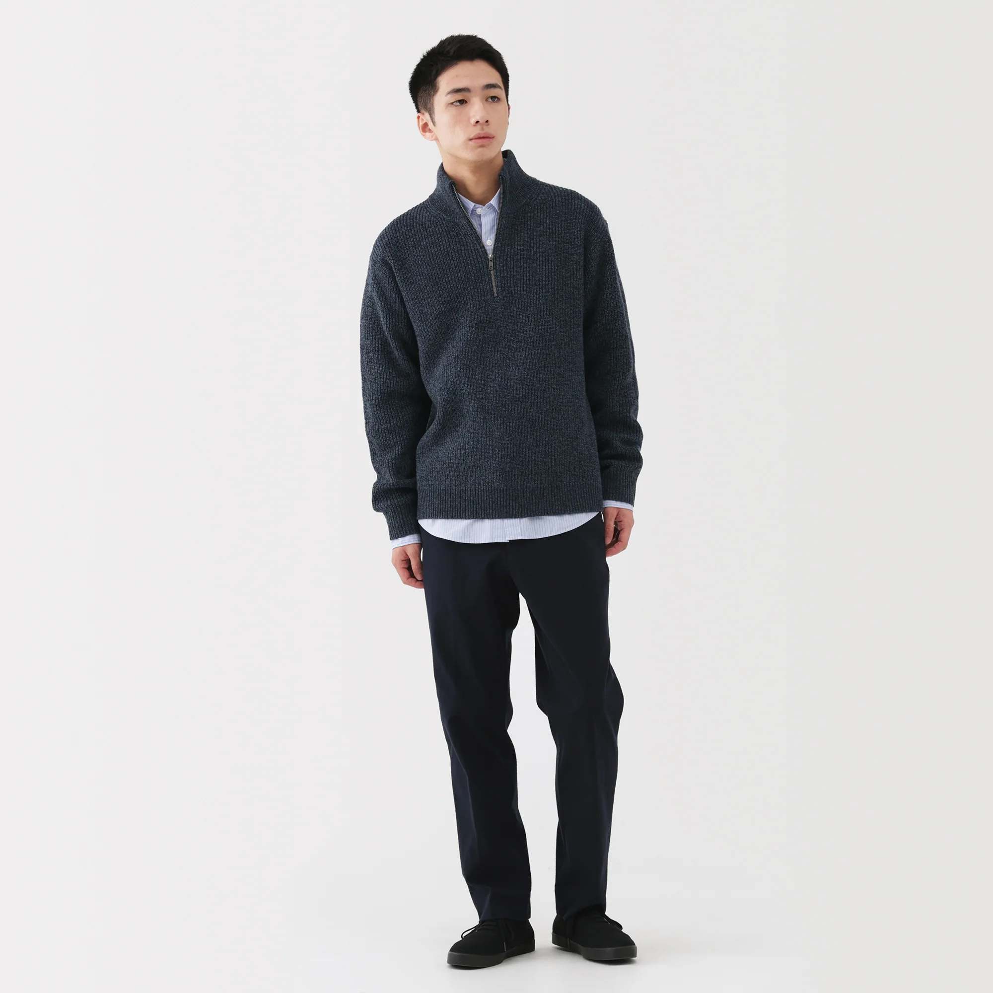 Wool Half Zip Sweater - Image 4