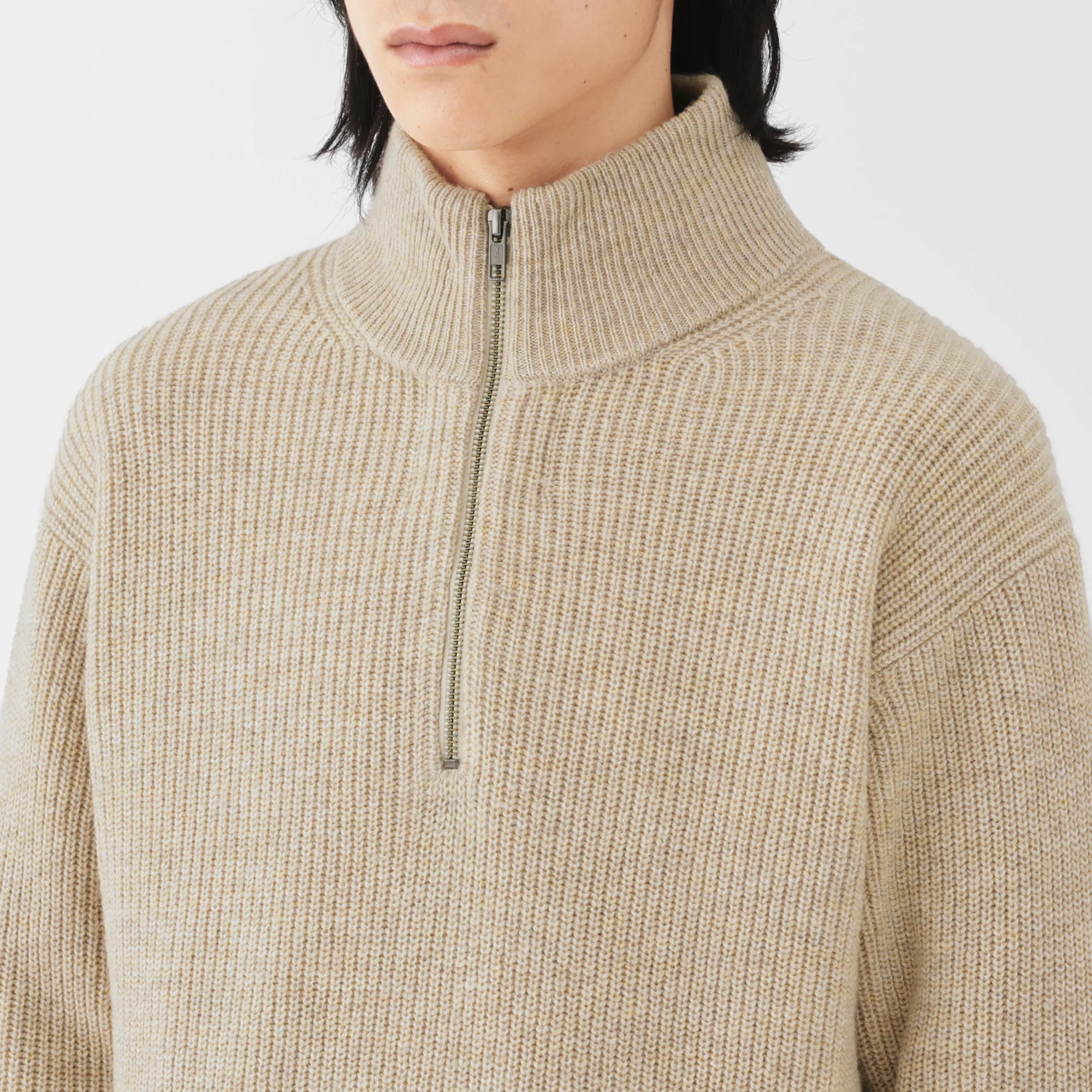 Wool Half Zip Sweater - Image 7