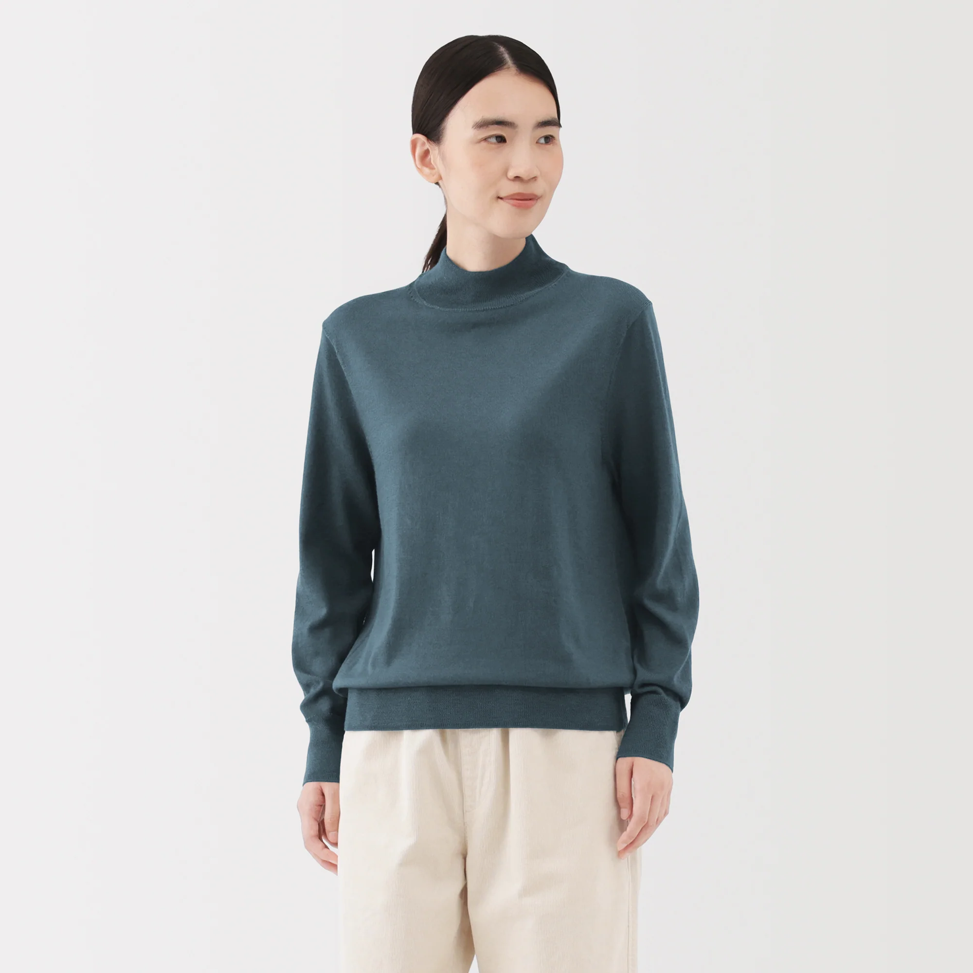 Wool High Neck Sweater - Image 51