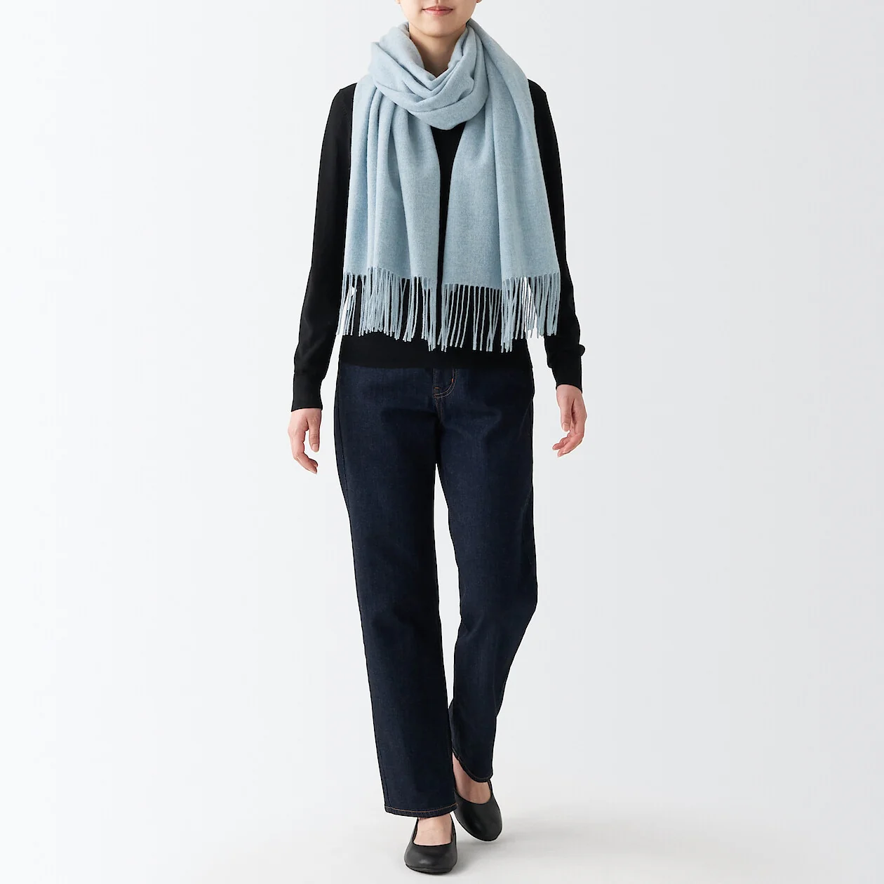 Wool Woven Stole 60 x 200 cm - Image 14