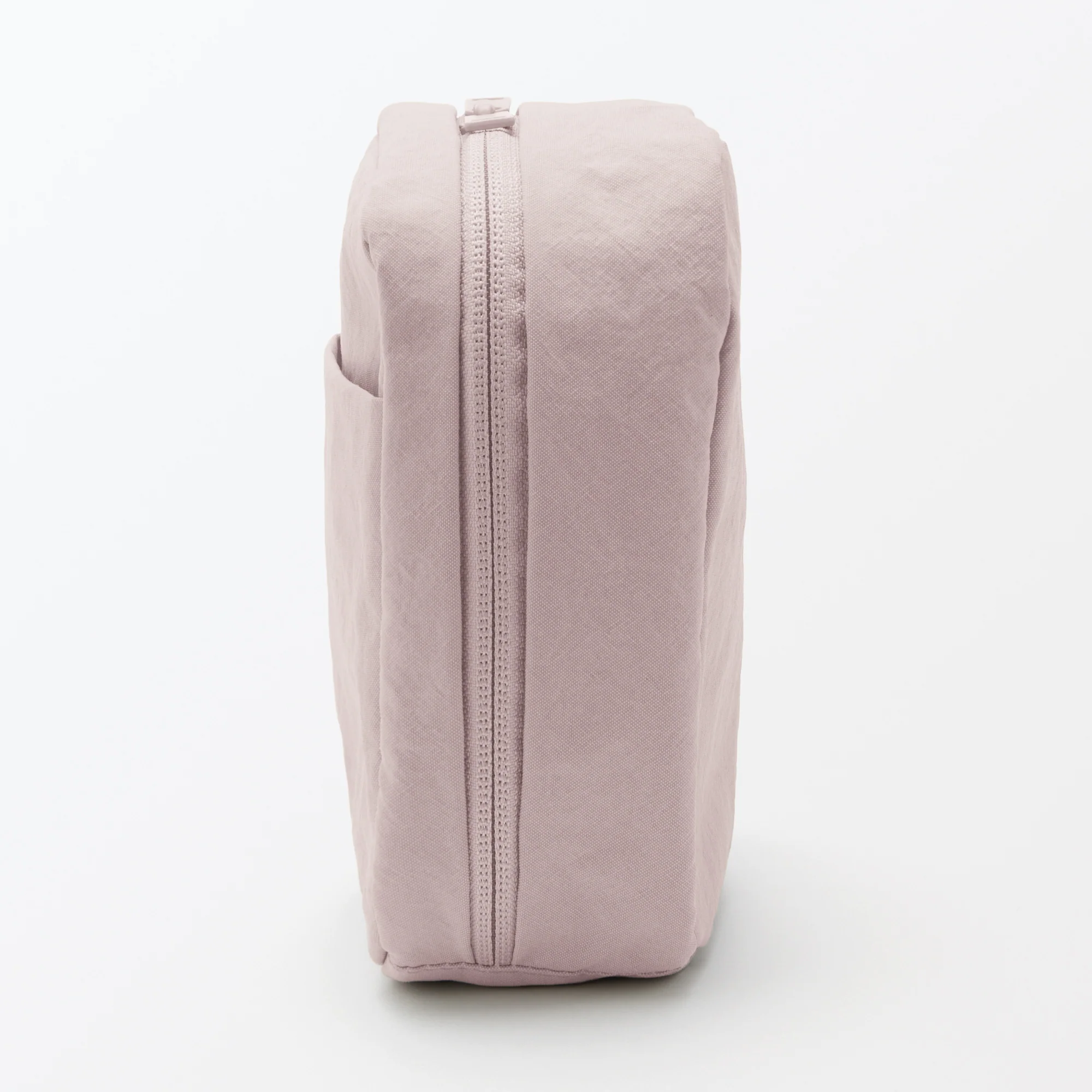 Wrinkled Nylon Wide-Opening Pouch - Square - Image 11